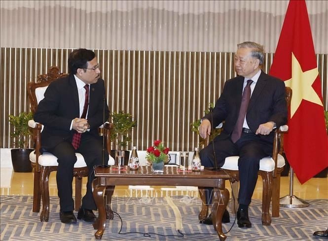 Tổng Bí thư, Chủ tịch nước Tô Lâm gặp các tập đoàn năng lượng và hạ tầng Ấn Độ để thảo luận hợp tác chiến lược
