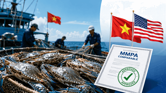 Vietnamese crab fisheries win US MMPA equivalence, allowing exports to the US through 2029