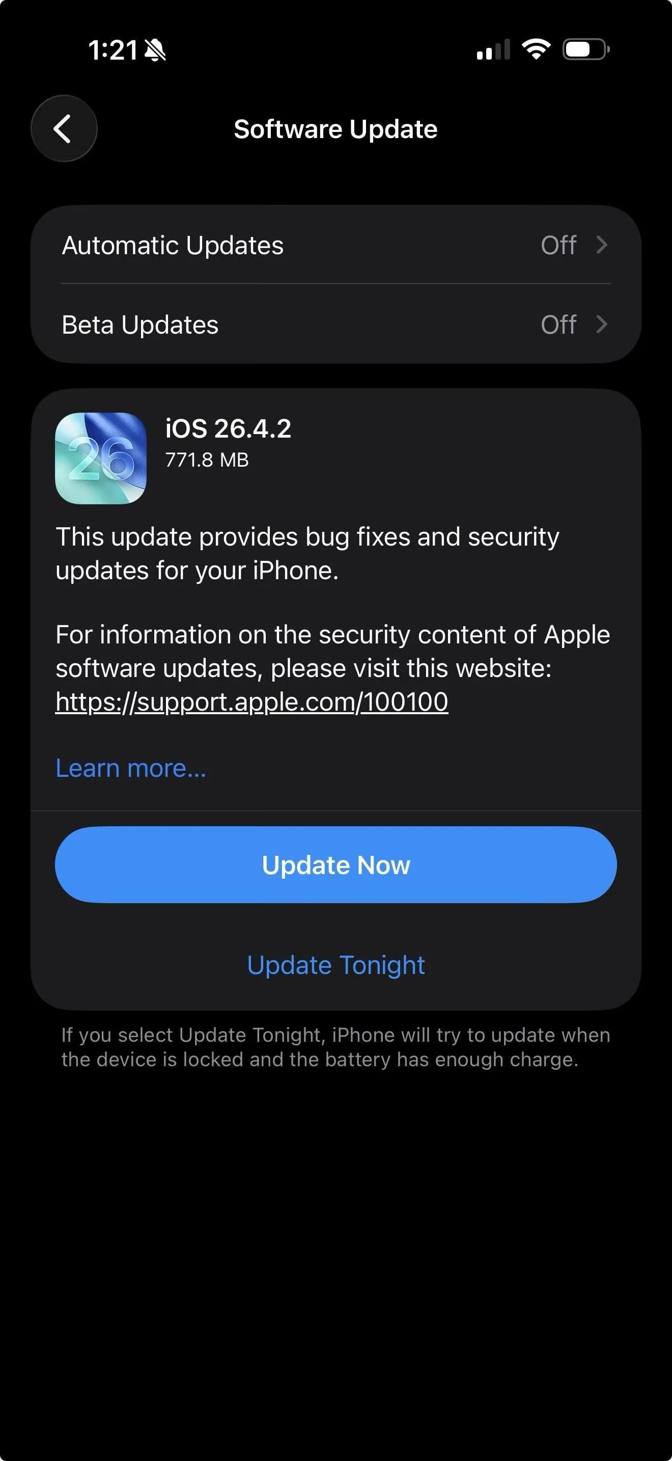 iOS 26.4.2 patch fixes a vulnerability that could allow recovery of deleted iPhone messages via notification cache