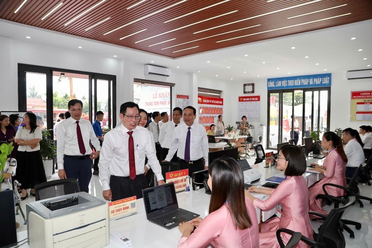 Hải Phòng khánh thành Trung tâm Phục vụ hành chính công xã Quyết Thắng
