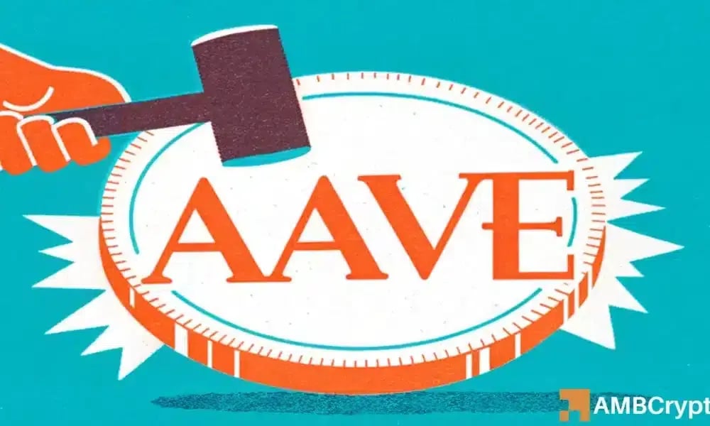 Aave gains 12% as TVL rises by $589 million, key metric signals caution