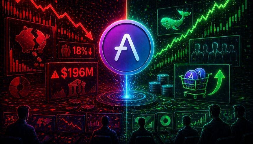 Aave Falls 18% Amid $196 Million Bad Debt as Smart Money Accumulates