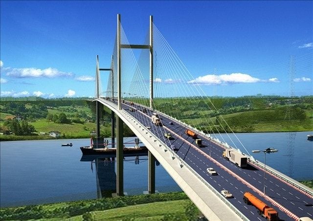 Phuoc Khanh Bridge on Ben Luc–Long Thanh Expressway reaches over 95% of construction progress