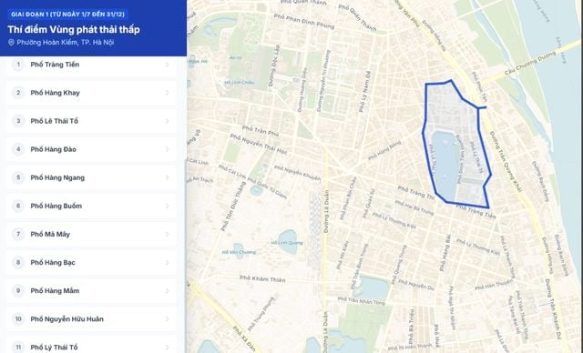 Hanoi to implement new emissions rules in Hoan Kiem core district from July 1, detailing which fossil-fuel vehicles are banned