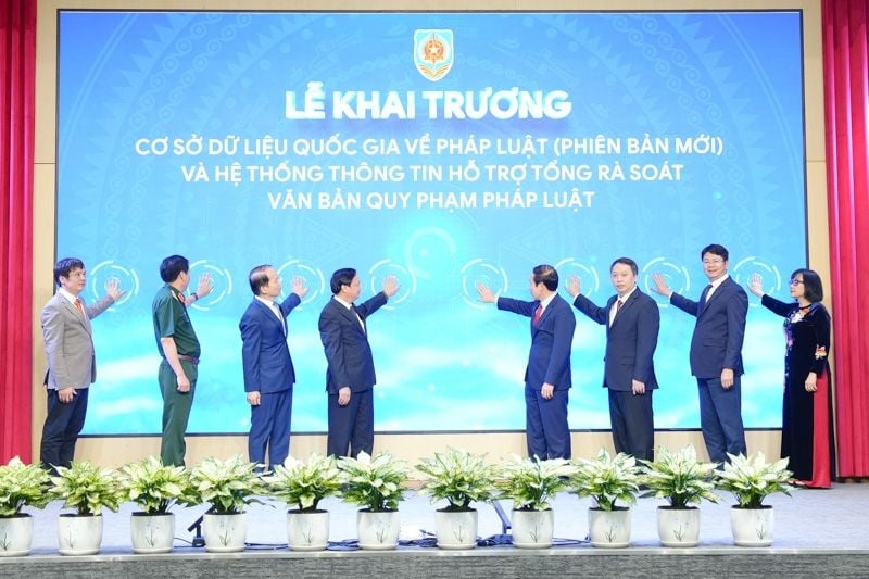 Launch of the National Legal Database (New Version) and the Information System Supporting Comprehensive Review of Legal Documents