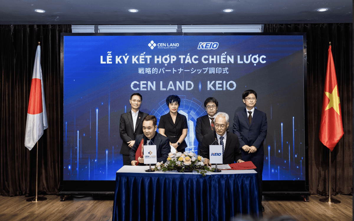 Keio Group (Japan) and Cen Land sign cooperation to advance Vietnam's real estate ecosystem