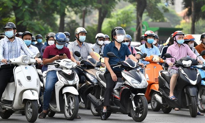 Xe máy xăng chiếm 97% trong vành đai 1 Hà Nội
