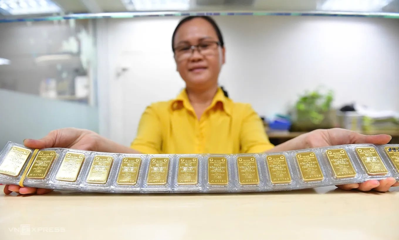 Mỗi lượng vàng giảm 2 triệu đồng