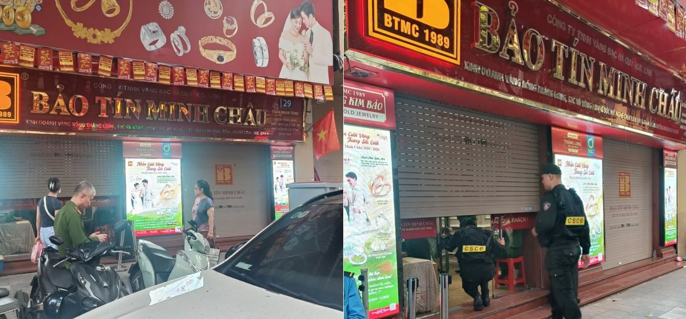 Hanoi: Police appear at Bao Tin Minh Chau gold shops, suspending operations