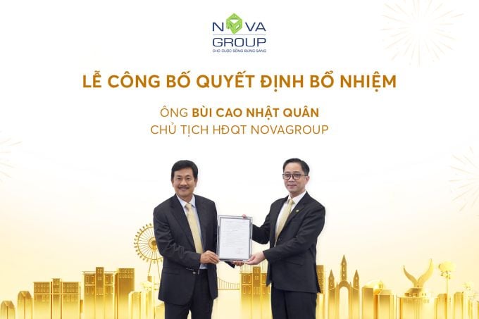NovaGroup chief Bùi Thành Nhơn hands the chair to his son, signaling succession plan
