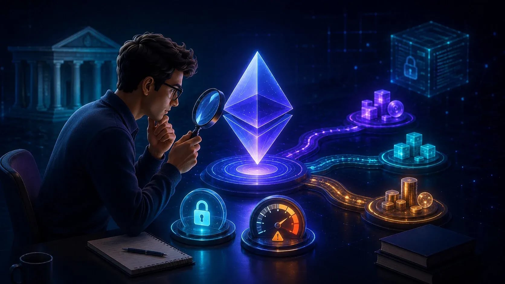 Nghiên cứu Ethereum vào năm 2026: khung đánh giá ETH trên Layer-2, staking và hoạt động trên chuỗi