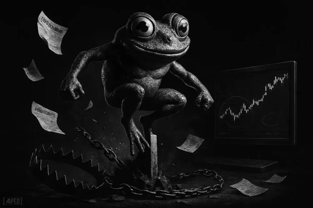 PEPE Breaks Out of Three-Week Range as Shorts Cover and Price Rises About 10%