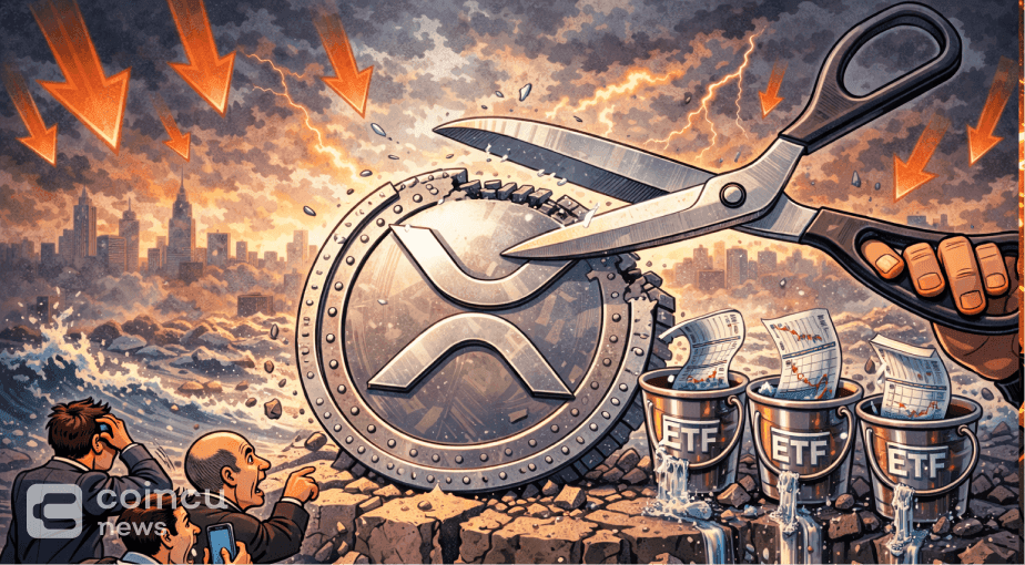 XRP price target cut 65% amid ETF outflows