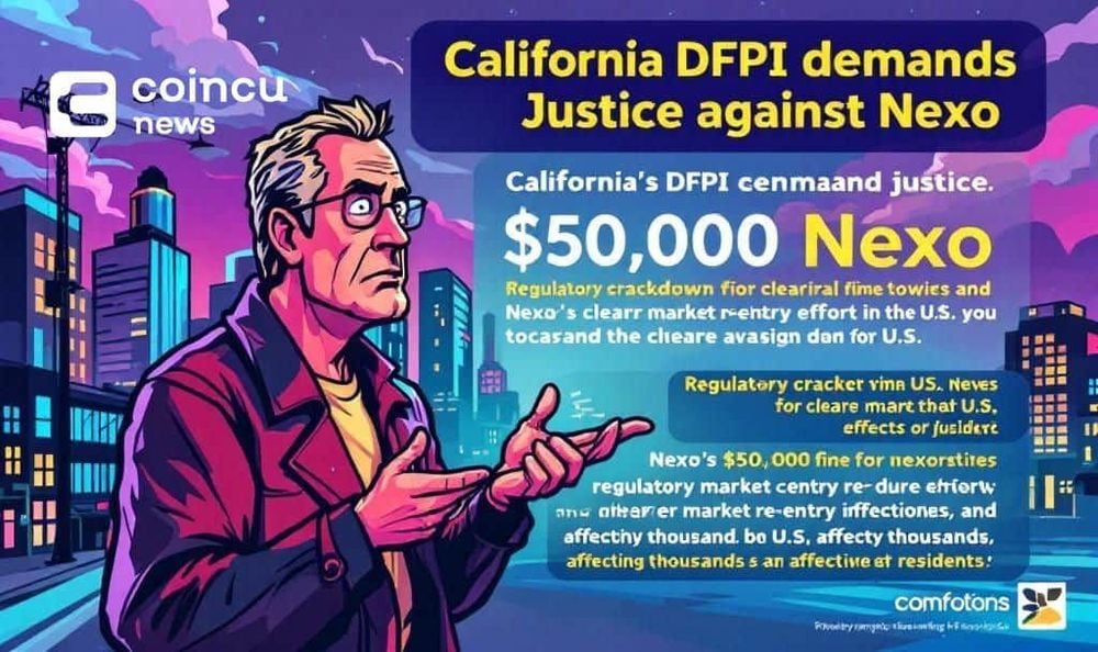 Nexo Bị Phạt 500.000 USD Vì Cho Vay Tiền Mã Hóa Trái Phép Tại California