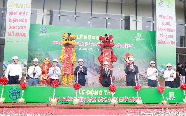 Hanoi officially breaks ground on the Waste-to-Energy Plant Phase II with investment over 5.8 trillion VND, increasing processing capacity to 1,600 tons per day