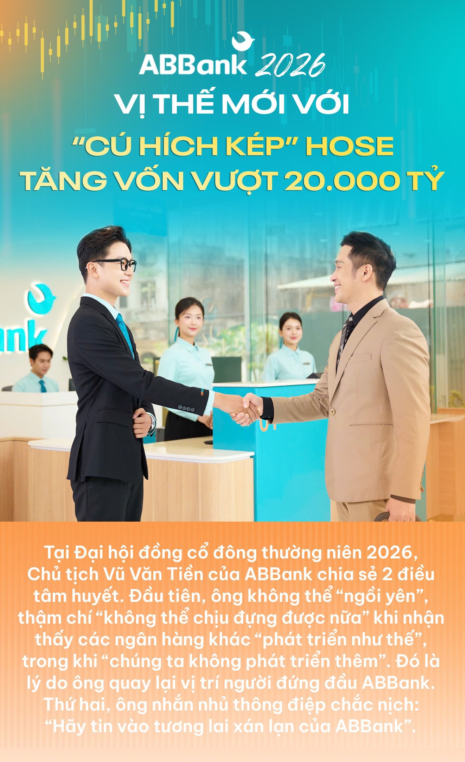 ABBANK to list on HOSE and raise capital exceeding 20 trillion VND as it outlines a 2026 growth plan