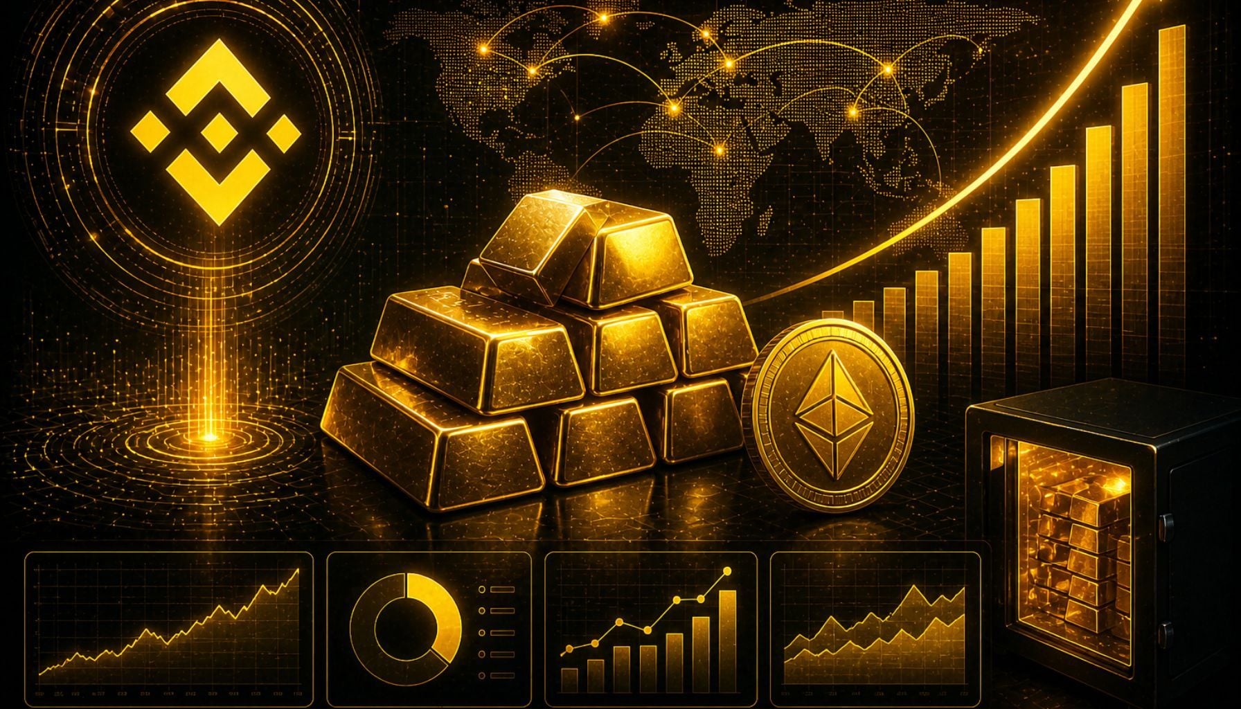 Binance tokenized gold reserves grew 344% in 15 months — crypto investors are quietly moving into gold