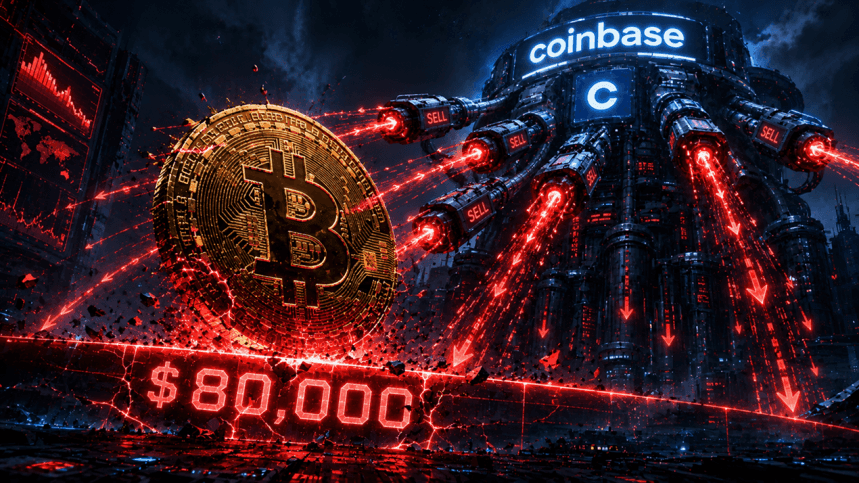 Bitcoin rơi xuống dưới 80.000 USD: Người bán Coinbase bị cho là chịu trách nhiệm