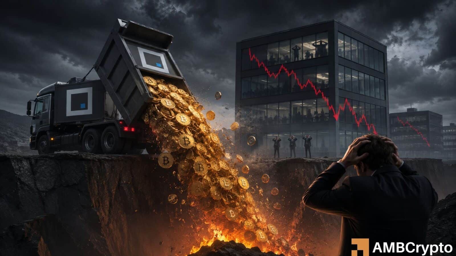 Tiền dự trữ Bitcoin đối mặt với khoản lỗ chưa thực hiện 30 tỷ USD khi các công ty thanh lý BTC