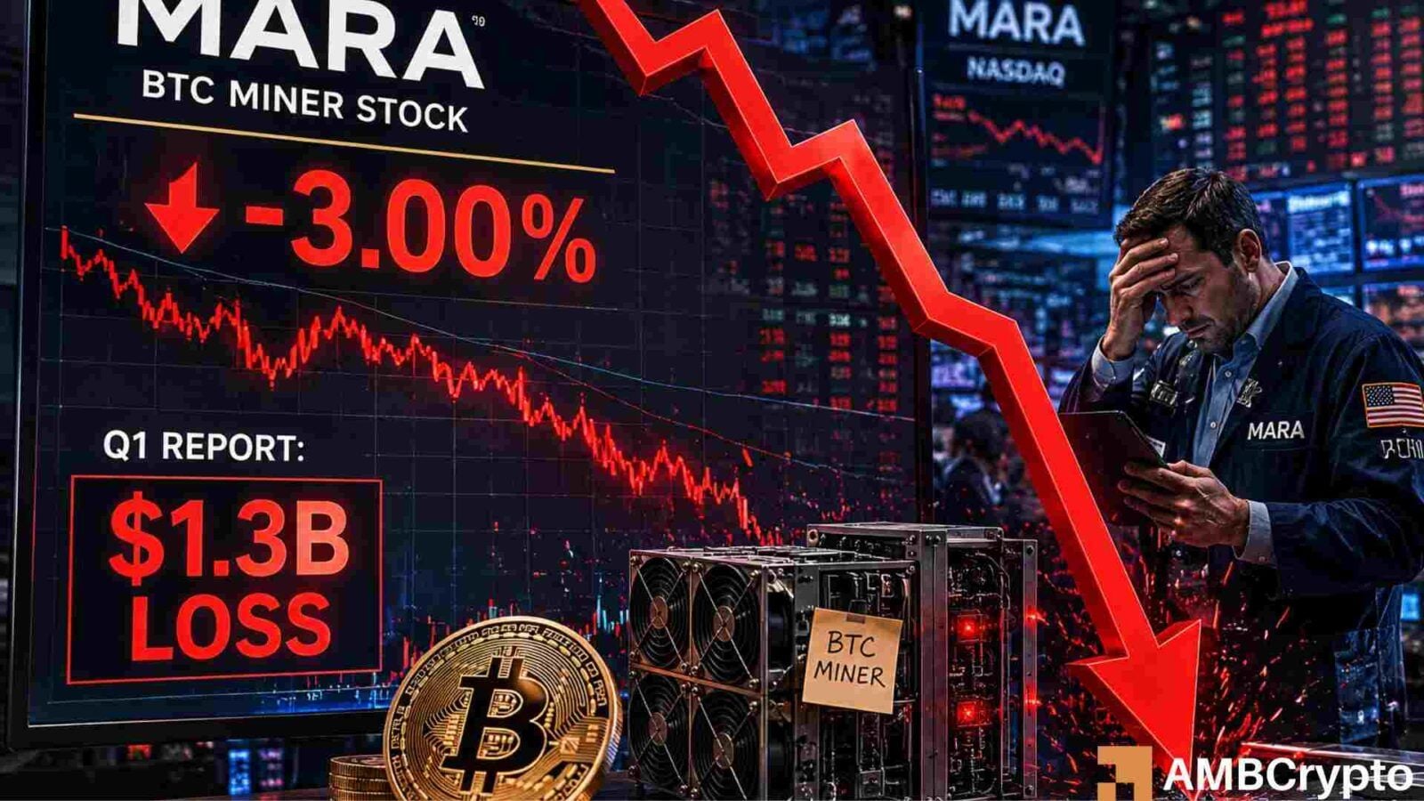 MARA posts Q1 revenue decline and $1.3 billion net loss as it funds AI pivot with Bitcoin sales