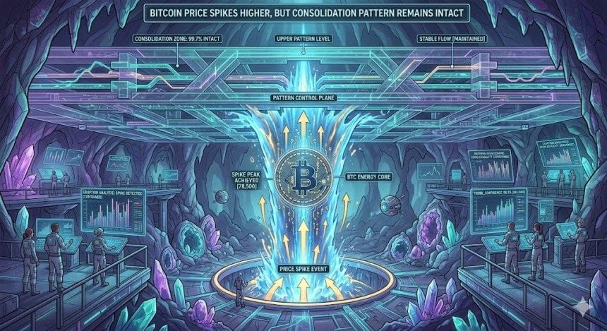 Giá Bitcoin tăng lên trên mức 82.000 USD, khi mẫu hình hợp nhất vẫn đang tồn tại