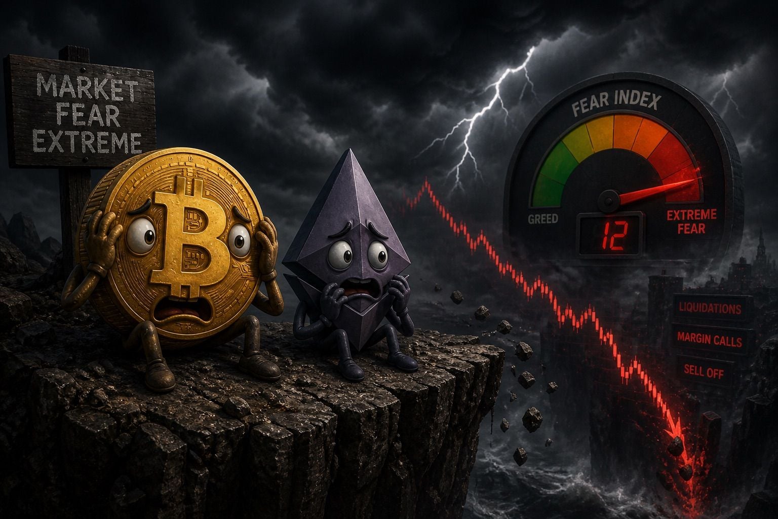 Crypto Market Still in Fear After Historical Lows, But Can Bitcoin and Ethereum Recover?