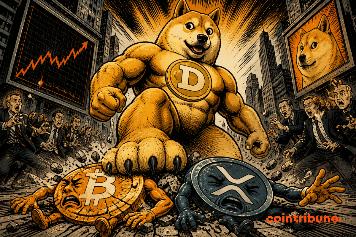 Dogecoin posts strongest April performance in eight months, surpassing Bitcoin and XRP.