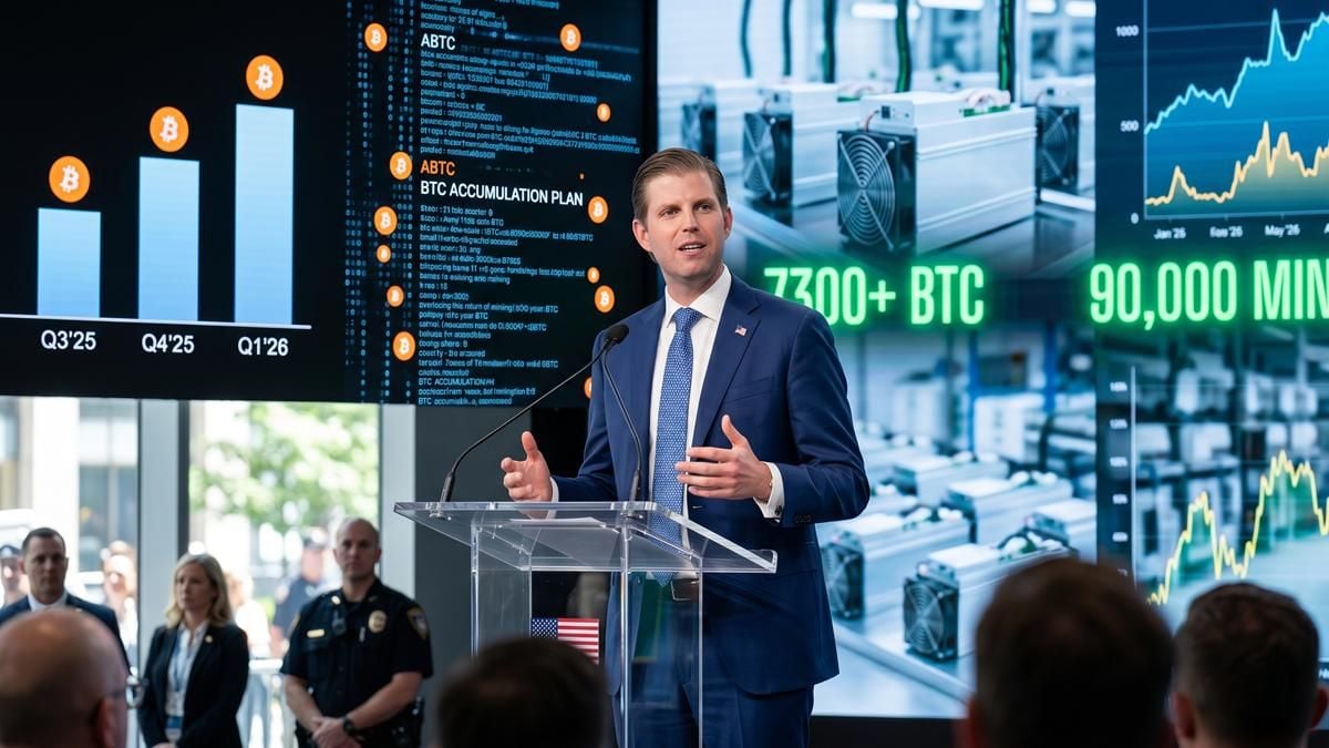 Eric Trump outlines Bitcoin accumulation plan to bolster ABTC treasury and reduce mining costs