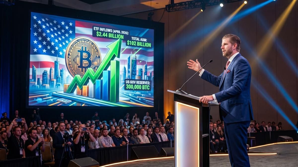 Eric Trump says Bitcoin is entering its strongest period as ETF inflows surge