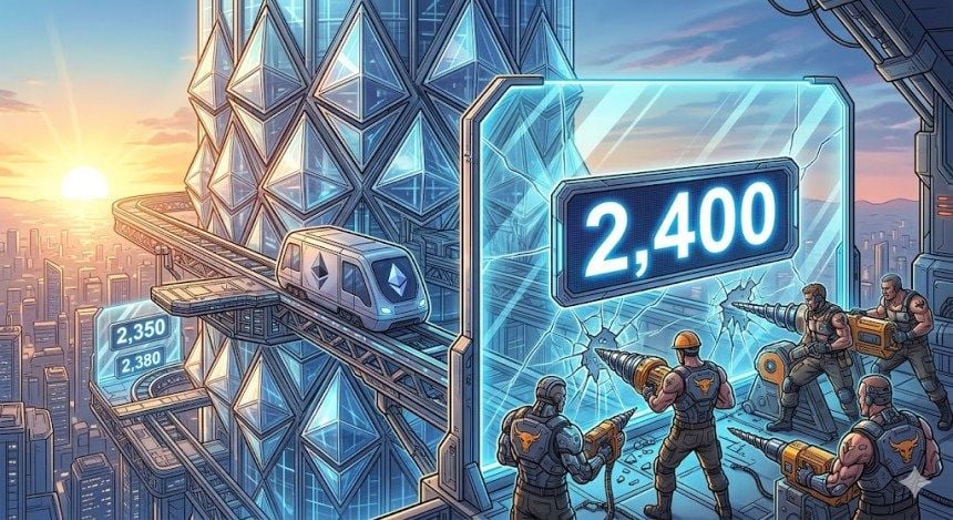 Ethereum Price Climbs Gradually as Bulls Aim to Break Above $2,400