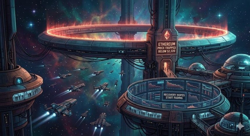 Giá Ethereum bị mắc kẹt dưới mức 2.320 USD, hy vọng hồi phục bắt đầu phai mờ