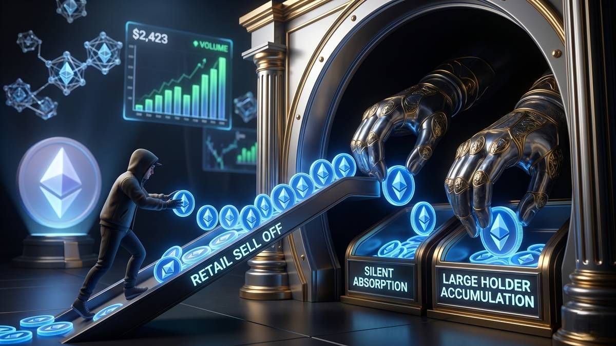 Ethereum: áp lực bán lẻ được các nhà đầu tư có nguồn lực tài chính lớn hấp thụ