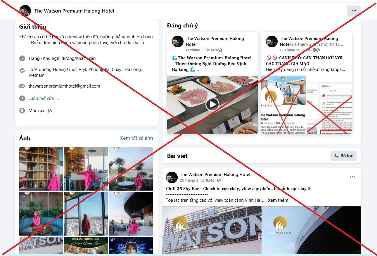 Warning: fake hotel fan pages defraud deposits via online bookings