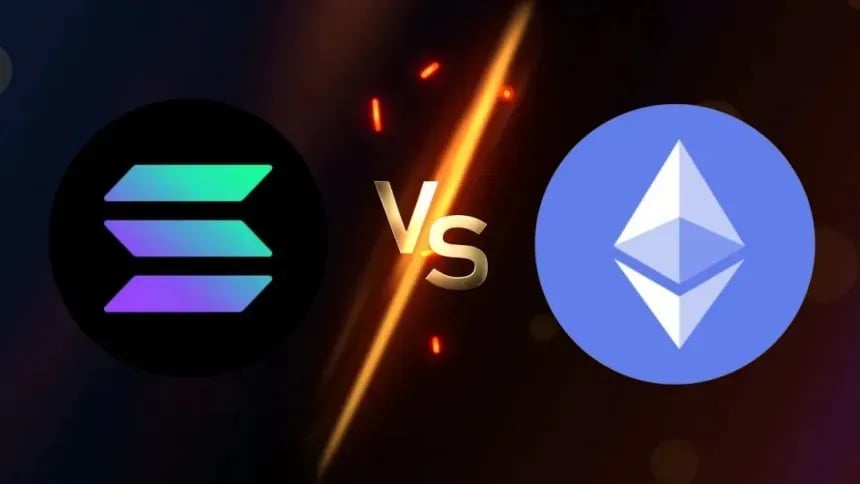 Ethereum vs. Solana rivalry: fee dominance and growing activity