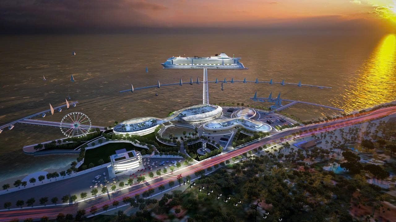 Vung Tau international passenger port to include a marina with capacity for about 280 yachts.
