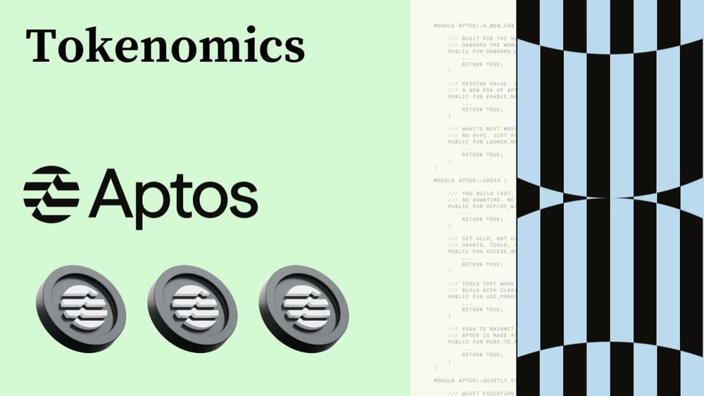 Aptos unveils overhauled tokenomics framework centered on usage-based rewards and supply discipline