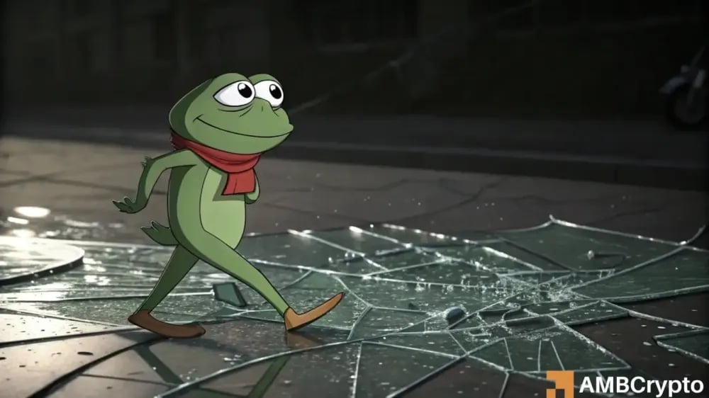 PEPE tiếp tục giảm giá: điều gì sẽ xảy ra tiếp theo khi vùng hỗ trợ của nó vẫn yếu