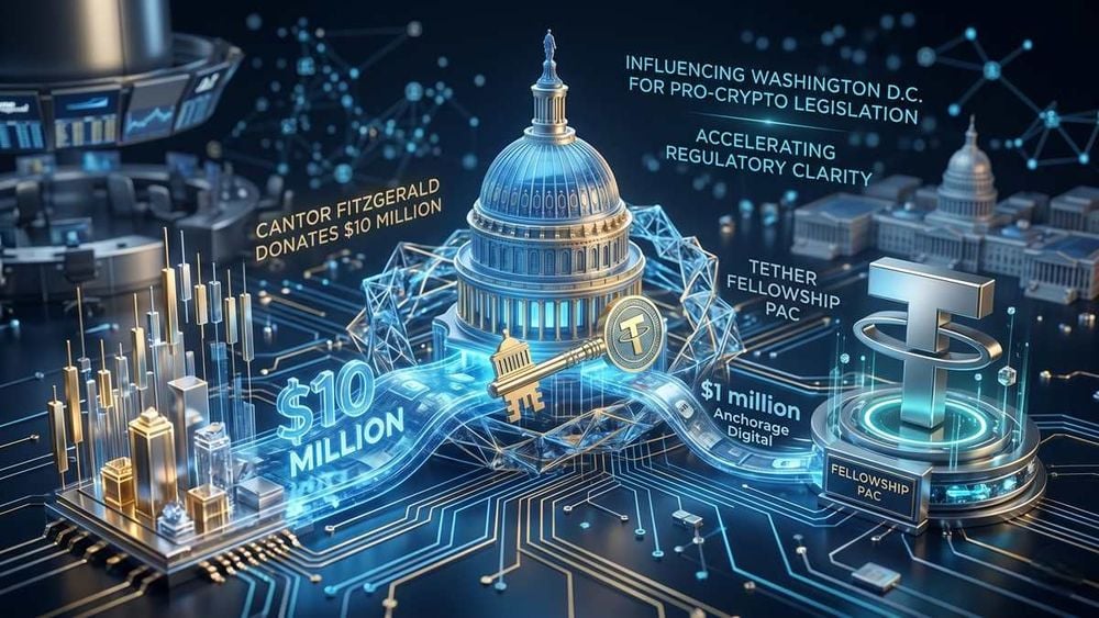 Wall Street meets crypto politics: Cantor Fitzgerald hậu thuẫn PAC do Tether dẫn đầu với 10 triệu USD