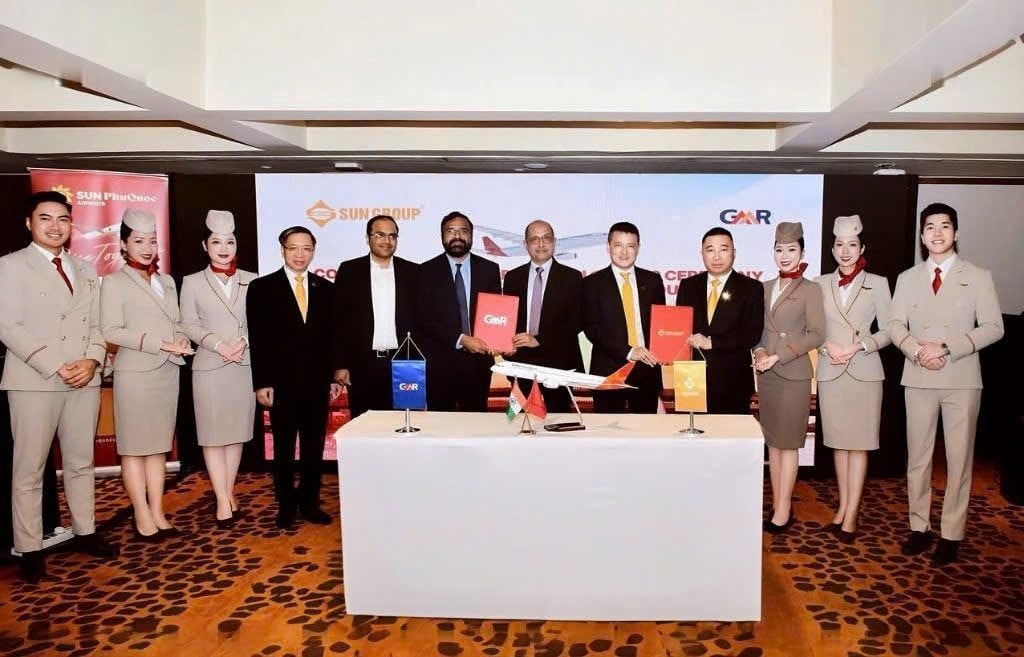 Sun Group ký biên bản ghi nhớ với GMR Group nhằm nâng cao hạ tầng sân bay và kết nối hàng không cho Phú Quốc