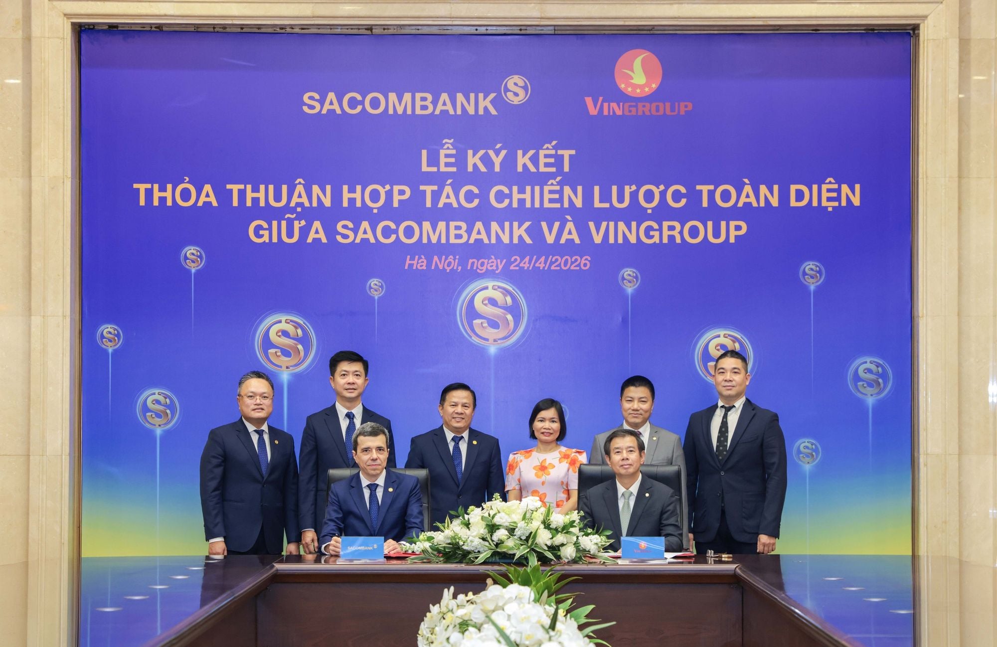 SACOMBANK and Vingroup sign a comprehensive strategic cooperation agreement