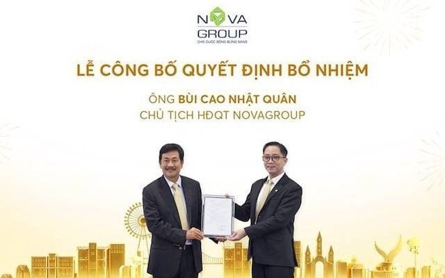 Bùi Cao Nhật Quân appointed Chairman of NovaGroup's Board of Directors