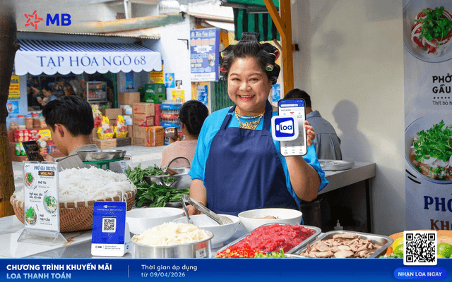 MB Bank offers a free MB Payment Speaker for up to five years to business accounts