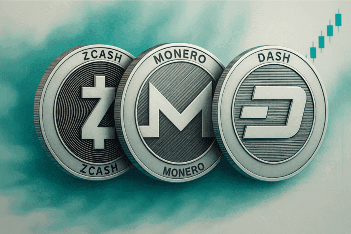Privacy Coins Forecast: Zcash Leads Bullish Reversal, Monero and Dash Signal Warning Signs