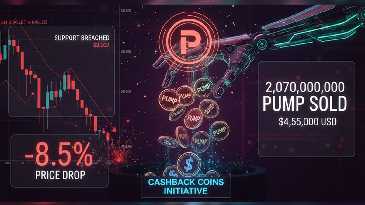 PUMP price alert: Pump.fun liquidates 2.07 billion PUMP tokens worth $4.55 million