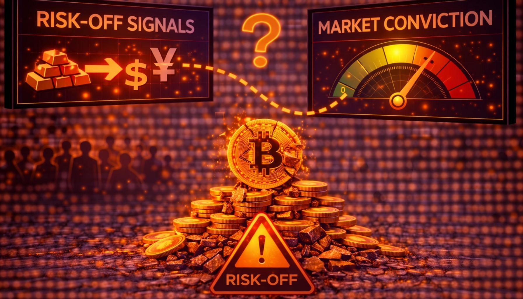Risk-off signals dominate as Bitcoin tests market conviction – details