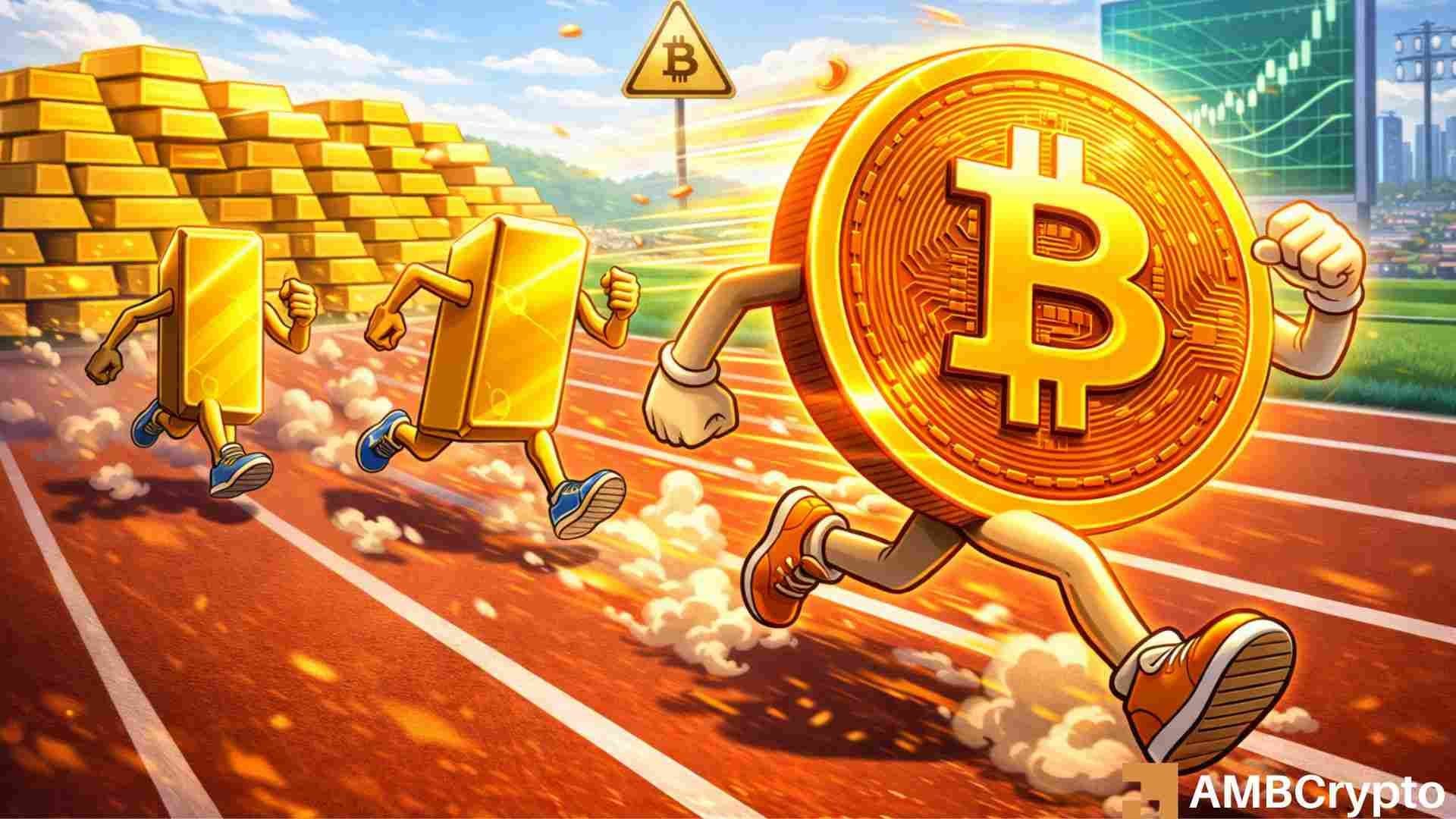 Bitcoin ETFs surpass gold in ETF inflows in March.