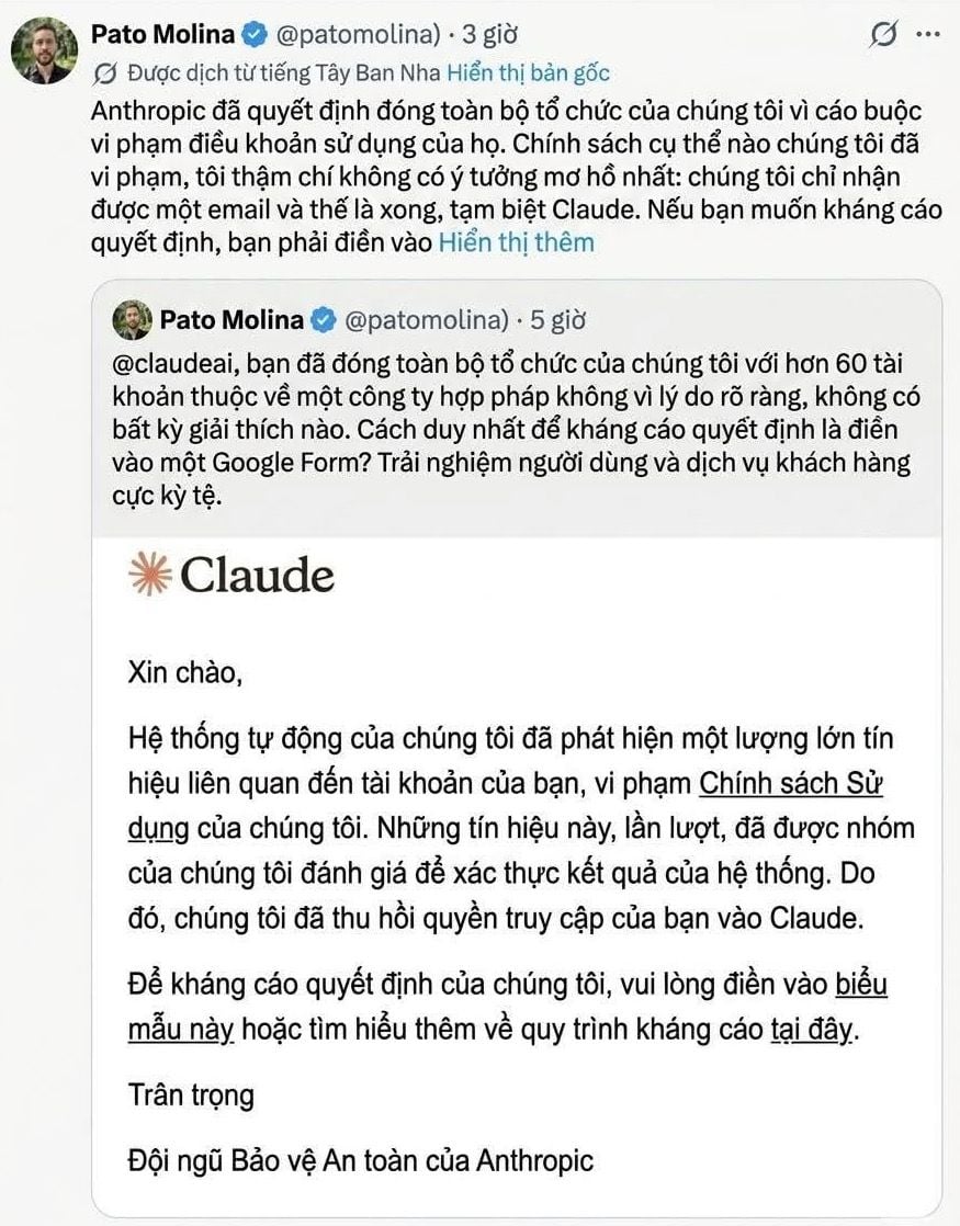 Argentine fintech Belo suffers disruption as Anthropic suddenly suspends more than 60 internal Claude AI accounts