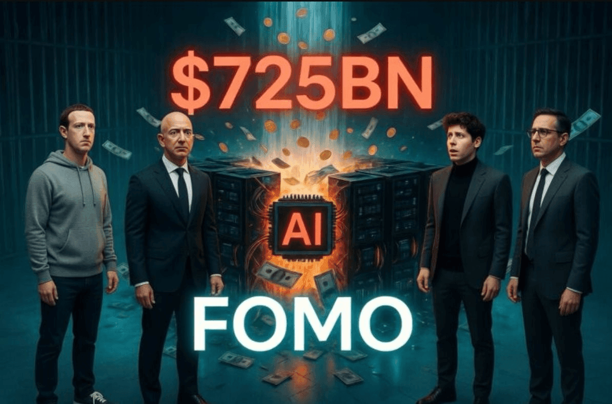 Big Tech's $725 Billion AI Investment Push Leaves Free Cash Flow at Ten-Year Low