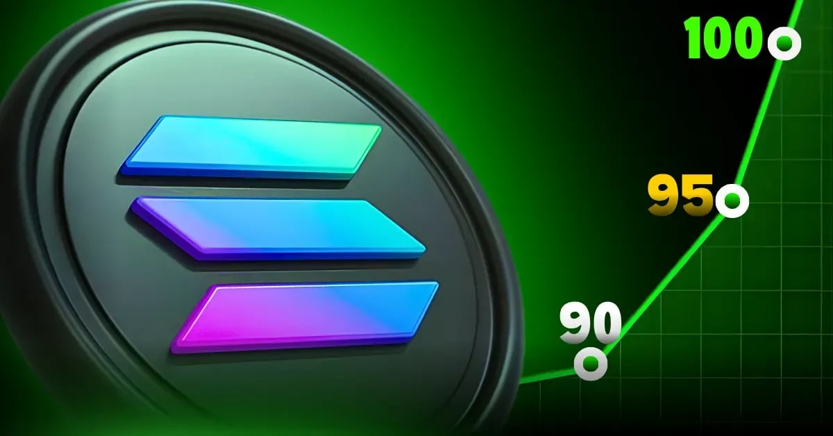 Solana Rebounds From $90 as It Tests Resistance Near $95 With Upside Target Around $100