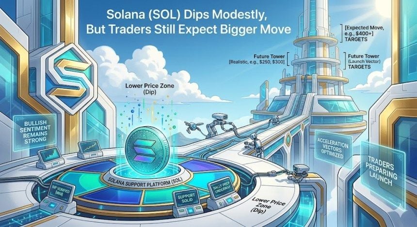Solana (SOL) giảm nhẹ, nhưng các nhà giao dịch vẫn mong đợi một động thái lớn hơn